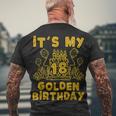 Its My Golden Birthday 18Th Birthday Men's T-shirt Back Print Gifts for Old Men