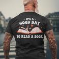 Its Good Day To Read Book Library Reading Lovers Men's T-shirt Back Print Gifts for Old Men