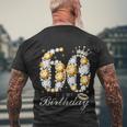 Its My 60Th Birthday Queen 60 Years Old Shoes Crown Diamond Men's Crewneck Short Sleeve Back Print T-shirt Gifts for Old Men