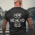 Joe And The Ho Ho Ho Gotta Go Christmas Men's Crewneck Short Sleeve Back Print T-shirt Gifts for Old Men