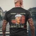 Joe Biden Falling Off Bike Running The Country Is Like Riding A Bike V2 Men's Crewneck Short Sleeve Back Print T-shirt Gifts for Old Men