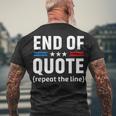 Joe End Of Quote Repeat The Line V2 Men's T-shirt Back Print Gifts for Old Men