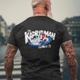 The Kadri Man Can Hockey Player Men's Back Print T-shirt Gifts for Old Men