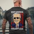 Keep America Trumpless Gift V14 Men's Crewneck Short Sleeve Back Print T-shirt Gifts for Old Men