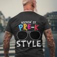 Kickin It Prek Sunglass Style Back To School Men's Crewneck Short Sleeve Back Print T-shirt Gifts for Old Men