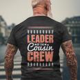 Leader Of The Cousin Crew Cute Gift Men's Crewneck Short Sleeve Back Print T-shirt Gifts for Old Men