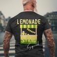 Lemonade Stand Squad Lemon Juice Drink Lover Men's Crewneck Short Sleeve Back Print T-shirt Gifts for Old Men