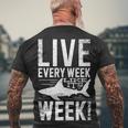 Live Every Week Like Its Shark Week 2 Men's T-shirt Back Print Gifts for Old Men