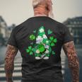 Love Gnomes Irish Shamrock St Patricks Day Four Leaf Clover Men's T-shirt Back Print Gifts for Old Men