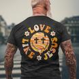 Love Like Jesus Christian God Lover Words On Back V2 Men's T-shirt Back Print Gifts for Old Men