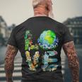 Love World Earth Day 2022 Planet Environmental Animal Tshirt Men's Crewneck Short Sleeve Back Print T-shirt Gifts for Old Men