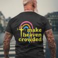 Make Heaven Crowded Cute Christian Missionary Pastors Wife Meaningful Gift Men's Crewneck Short Sleeve Back Print T-shirt Gifts for Old Men