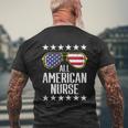 Memorial Day 4Th Of July Rn Nurse Men's Crewneck Short Sleeve Back Print T-shirt Gifts for Old Men