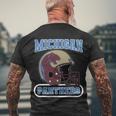 Michigan Panthers Football Logo Men's Crewneck Short Sleeve Back Print T-shirt Gifts for Old Men