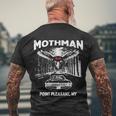 Mothman Point Pleasant Wv Tshirt Men's Crewneck Short Sleeve Back Print T-shirt Gifts for Old Men