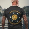 Never Trust An Atom Science Gift Men's Crewneck Short Sleeve Back Print T-shirt Gifts for Old Men