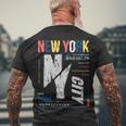 New York City Brooklyn Abstract Tshirt Men's Crewneck Short Sleeve Back Print T-shirt Gifts for Old Men