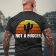 Not A Hugger Men's Crewneck Short Sleeve Back Print T-shirt Gifts for Old Men