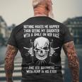 Nothing Makes Me Happier Men's Crewneck Short Sleeve Back Print T-shirt Gifts for Old Men
