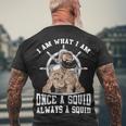 Once A Squid Men's Crewneck Short Sleeve Back Print T-shirt Gifts for Old Men