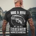 Passion & Patience Makes You A Fisherman Men's Crewneck Short Sleeve Back Print T-shirt Gifts for Old Men