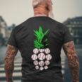 Pineapple Baseball Tshirt Men's Crewneck Short Sleeve Back Print T-shirt Gifts for Old Men