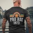 Pro Roe 1973 Rainbow Womens Rights Men's Crewneck Short Sleeve Back Print T-shirt Gifts for Old Men