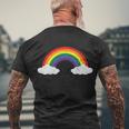 Rainbow Lgbt Gay Pride Lesbian Bisexual Ally Quote V2 Men's Crewneck Short Sleeve Back Print T-shirt Gifts for Old Men