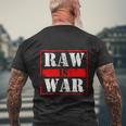 Raw Is War Wrestler Vintage Men's Crewneck Short Sleeve Back Print T-shirt Gifts for Old Men