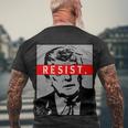 Resist President Donald Trump Anti Trump The Resistance Tshirt Men's Crewneck Short Sleeve Back Print T-shirt Gifts for Old Men
