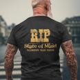 Rip State Of Mind Tshirt Men's Crewneck Short Sleeve Back Print T-shirt Gifts for Old Men