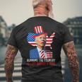 Running The Country Is Like Riding A Bike Anti Biden Men's Back Print T-shirt Gifts for Old Men