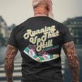 Running Up That Hill Retro Running Marathon Track Cross V2 Men's T-shirt Back Print Gifts for Old Men