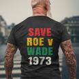 Save Roe V Wade Pro Choice Feminist Men's Crewneck Short Sleeve Back Print T-shirt Gifts for Old Men