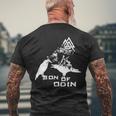 Son Of Odin Viking Odin&8217S Raven Norse Men's Back Print T-shirt Gifts for Old Men