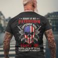 Sorry If My Patriotism Offends You Men's Crewneck Short Sleeve Back Print T-shirt Gifts for Old Men