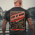 Stay At Home Festival Concert Poster Quarantine Men's Crewneck Short Sleeve Back Print T-shirt Gifts for Old Men