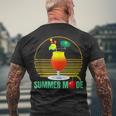 Summer Vacay Mode Cute Cocktail Beach Dreams V3 Men's T-shirt Back Print Gifts for Old Men
