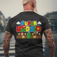 Super Daddio Dad Video Gamer Tshirt Men's Crewneck Short Sleeve Back Print T-shirt Gifts for Old Men