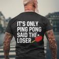 Table Tennis Lover Graphic For And Ping Pong V2 Men's T-shirt Back Print Gifts for Old Men