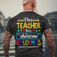 This Teacher Has Awesome Students Puzzle Autism Awareness Men's T-shirt Back Print Gifts for Old Men