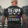 Team Elementary - Elementary Teacher Back To School Men's T-shirt Back Print Gifts for Old Men