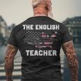 The English Teacher Men's Crewneck Short Sleeve Back Print T-shirt Gifts for Old Men