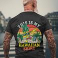 This Is My Hawaiian Funny Gift Men's Crewneck Short Sleeve Back Print T-shirt Gifts for Old Men