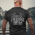 This Is What An Awesome Uncle Looks Like Men's Crewneck Short Sleeve Back Print T-shirt Gifts for Old Men