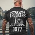 Trucker Trucker Birthday Party Trucking Truck Driver Men's T-shirt Back Print Gifts for Old Men