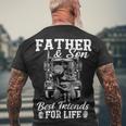 Trucker Trucker Fathers Day Father And Son Best Friends For Life Men's T-shirt Back Print Gifts for Old Men