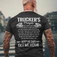 Trucker Trucker Prayer Keep Me Safe Get Me Home Truck DriverShirt Men's T-shirt Back Print Gifts for Old Men