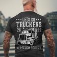 Trucker Trucker Support Lets Go Truckers Freedom Convoy Men's T-shirt Back Print Gifts for Old Men