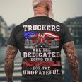 Trucker Truck Drivers Are The Dedicated American Trucker Gag Men's T-shirt Back Print Gifts for Old Men